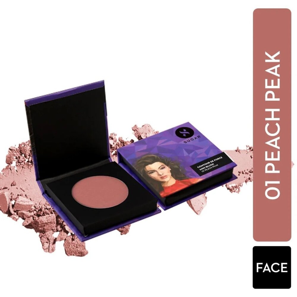 3/$15~Contour De Force Mini Blush in Peach Peak